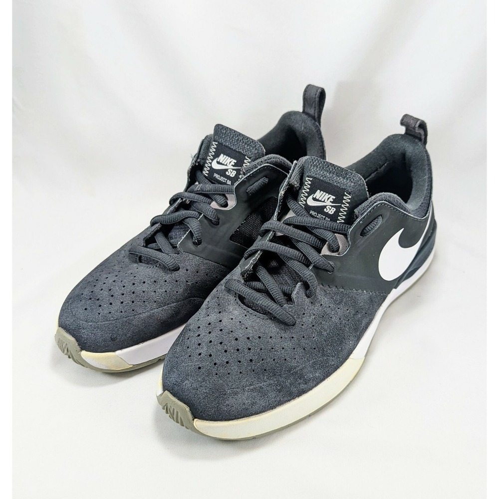 Nike SB Project BA Lunarlon Skate Shoes Anthracite Grey 599698-010 Mens 8